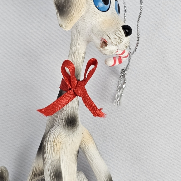 Twisted Whiskers Perky Puppy Holiday Dalmatian Bendable Ornament - Picture 3 of 3